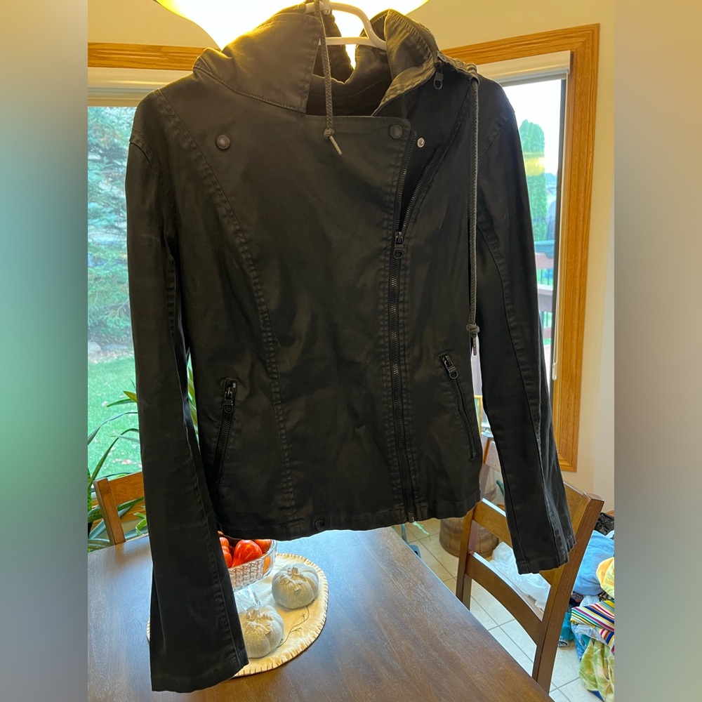 Bench Coat Black Waxed Denim